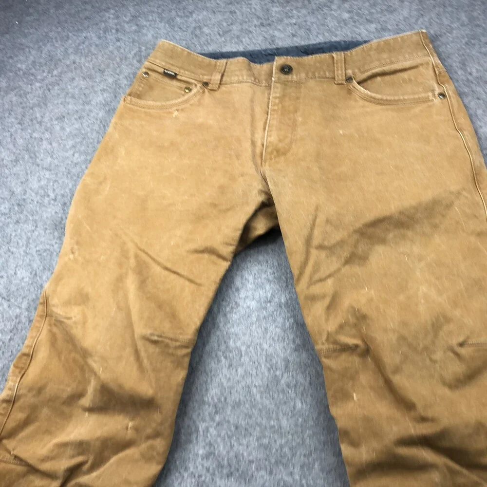 Kuhl Rydr Pants Mens 36x32 Brown Straight Fit Outdoor Hiking Workwear Durable - Picture 3 of 15